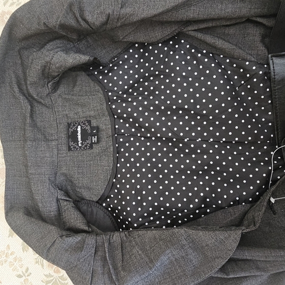 NWT MyMichelle Women's Top Size L - Printed Mock Neck Blouse - Picture 8 of 8